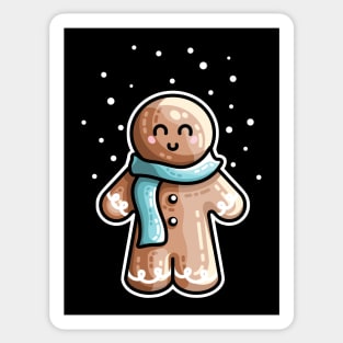 Kawaii Cute Gingerbread Person Sticker